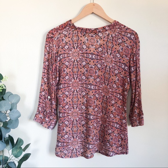 liza byrd | boho blouse top size XS - Picture 2 of 4